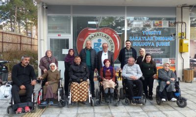 BELEDİYE BAŞKANIMIZ ÜÇOK’TAN SAKATLAR DERNEĞİNE ZİYARET