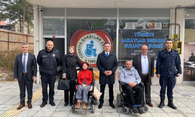 KAYMAKAMIMIZ İLE İLÇE PROTOKOLÜMÜZDEN SAKATLAR DERNEĞİNE ZİYARET