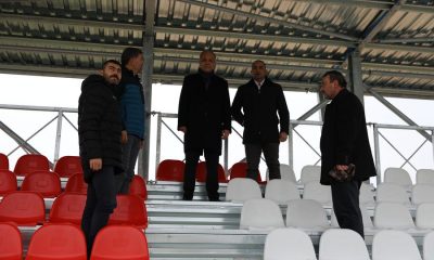 SULUOVA SENTETİK ÇİM SAHAYA TRİBÜN YAPIMI TAMAMLANDI