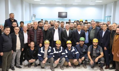 VALİMİZ MASATLI, MADENCİLERİ ZİYARET ETTİ.