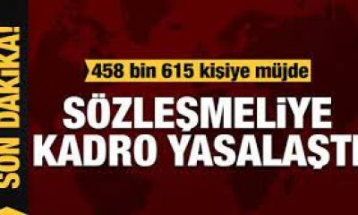 SÖZLEŞMELİYE KADRO VERİLMESİNİ ÖNGÖREN KANUN TEKLİFİ YASALAŞTI