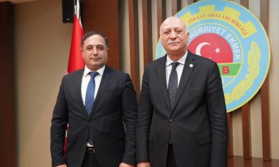 ZİRAAT ODASI BAŞKANI ÜÇOK, GENEL BAŞKAN BAYRAKTAR İLE GÖRÜŞTÜ