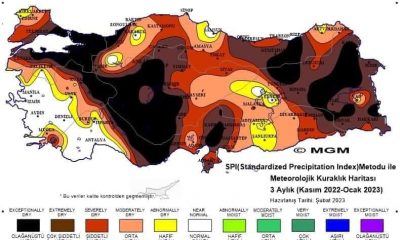 Meteoroloji Genel Müdürlüğü Kuraklık Haritası İlimiz Amasya için orta kurak alarmı veriyor.