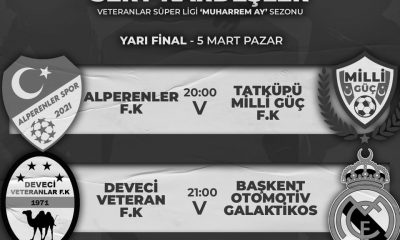 SERT KARDEŞLER VETERANLAR SÜPER LİGİ ÇEYREK FİNAL MAÇLARI TAMAMLANDI