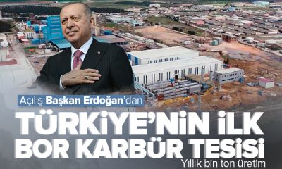 TÜRKİYENİN İLK BOR KARBÜR ÜRETİM TESİSİ AÇILDI