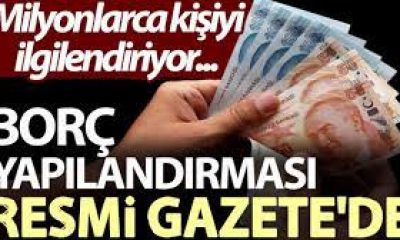 VERGİ AFFI, BORÇ YAPILANDIRMASI RESMİ GAZETE’DE YAYIMLANDI.