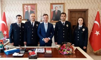POLİS TEŞKİLATIMIZDAN KAYMAKAMIMIZ GÜRÇAM’A ZİYARET.