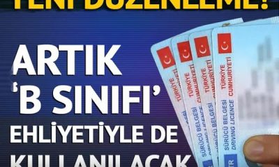 125 CC’NİN ALTINDAKİ MOTORLAR B SINIFI EHLİYETLE KULLANILABİLECEK
