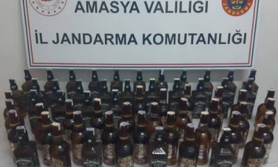 AMASYA’DA 60 ŞİŞE KAÇAK İÇKİ ELE GEÇİRİLDİ