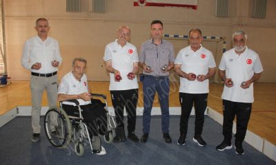 KAYMAKAM GÜRÇAM HUZUREVİ TAKIMI İLE BOCCE OYNADI.