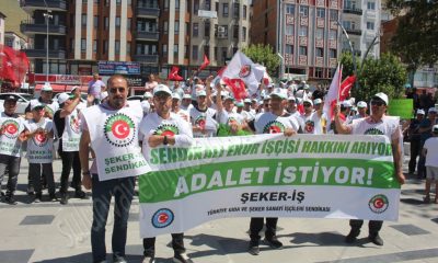 ŞEKER-İŞ ÜYESİ SULUOVALI İŞÇİLER SENDİKAL HAK İSTİYOR.