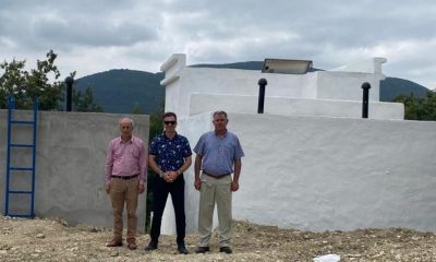 SULUOVA DEREBAŞALAN KÖYÜNE 50 TONLUK SU DEPOSU YAPILDI.