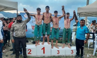 BELEDİYESPOR GÜREŞÇİSİ ÖMER FARUK ARSLAN TÜRKİYE ŞAMPİYONU OLDU