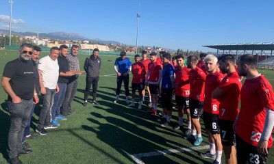 SEBATSPOR BAŞKAN VE YÖNETİMİ, FUTBOL TAKIMINA MORAL VERDİ.