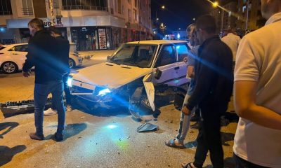 SULUOVA’DA TRAFİK KAZASI.2 YARALI.