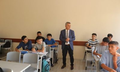 MÜDÜR DAVU, PANSİYONDA KALAN ÖĞRENCİLERİ ZİYARET ETTİ.