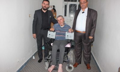 İLÇE BAŞKANI ŞEN’DEN ENGELLİ İSMAİL’E EKİPMAN DESTEĞİ