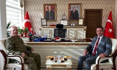 TUGAY KOMUTANI ÇAKIROĞLU’DAN KAYMAKAM GÜRÇAM’A ZİYARET