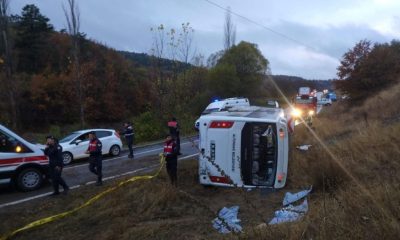 AMASYA’DA OTOBÜS KAZASI: 27 YARALI