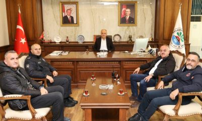 EMNİYET MÜDÜRÜ ERKUL’DAN BELEDİYE BAŞKANI ÜÇOK’A ZİYARET.