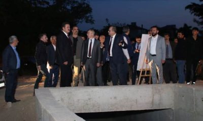 VALİ DORUK, SULUOVA KERİMOĞLU KÖYÜ KUMLU DERESİ TAŞKIN KORUMA ÇALIŞMALARINI İNCELEDİ