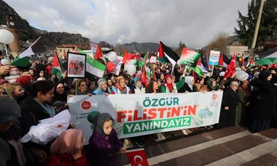 AMASYALILAR FİLİSTİN’E ÖZGÜRLÜK İÇİN YÜRÜDÜ