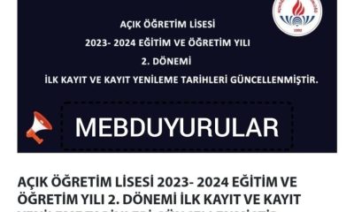 AÇIK ÖĞRETİM OKULLARI ÖĞRENCİLERİNİN DİKKATİNE