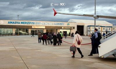 MERZİFON HAVALİMANINA BİN 157 UÇAK İNDİ