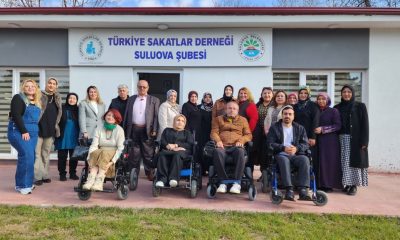 PROTOKOL EŞLERİ SAKATLAR DERNEĞİNDE AÇILAN HEM KURSLARINI ZİYARET ETTİ