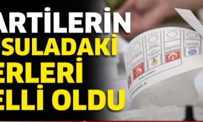 SİYASİ PARTİLERİN OY PUSULASINDAKİ YERLERİ BELLİ OLDU