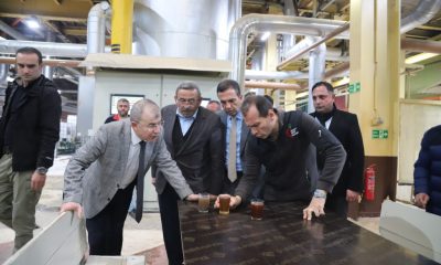 VALİMİZ YILMAZ DORUK, ŞEKER FABRİKASINDA İNCELEMELERDE BULUNDU