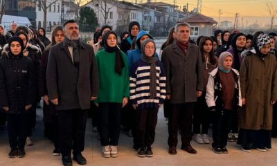 OKULLARDA AZİZ ŞEHİTLERİMİZ İÇİN SAYGI DURUŞUNDA BULUNULDU