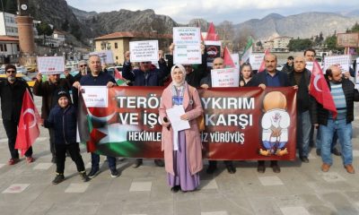 AMASYA’DA HEKİMLER FİLİSTİN İÇİN YÜRÜDÜ