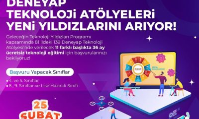 DENEYAP TEKNOLOJİ ATÖLYELERİ YENİ YILDIZLARINI ARIYOR