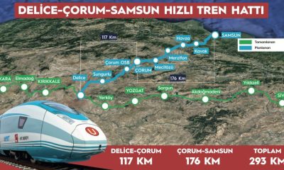 HIZLI TREN AĞI KARADENİZ’E ULAŞIYOR. HAVZA VE MERZİFON’DAN GEÇECEK