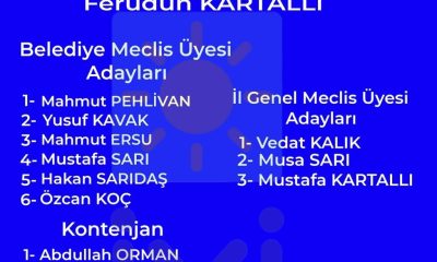 İYİ PARTİ SULUOVA 2024 YEREL SEÇİM ADAY LİSTESİ