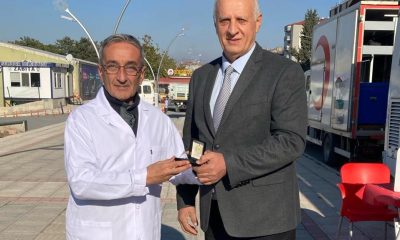 ÖRNEK KAN BAĞIŞÇI ALTIN MADALYA İLE ÖDÜLLENDİRİLDİ.