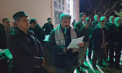 SULUOVA’DA İSRAİL’İN FİLİSTİN VE GAZZE’DEKİ SOYKIRIMI PROTESTO EDİLDİ.