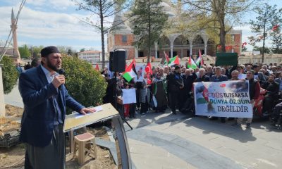SULUOVA’DA “İSRAİL’E LANET FİLİSTİN’E DESTEK” MİTİNGİ DÜZENLENDİ