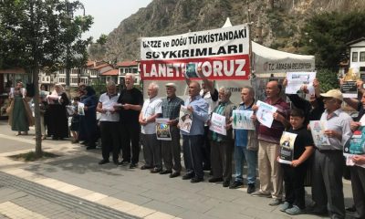 AMASYA’DA GAZZE VE DOĞU TÜRKİSTAN SOYKIRIMLARININ LANETLENMESİNE DAİR PROTESTO ÇADIRI KURULDU