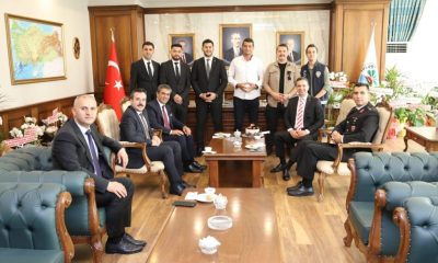 KAYMAKAM VE İLÇE PROTOKOLÜNDEN, BAŞKAN UZUN’A HAYIRLI OLSUN ZİYARETİ