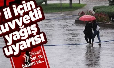 AMASYA GENELİ İÇİN KUVVETLİ GÖK GÜRÜLTÜLÜ SAĞANAK YAĞIŞ UYARISI !!!