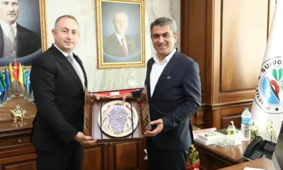 MHP MYK ÜYESİ ŞUAYİP AK, BELEDİYE BAŞKANI RİFAT UZUN’U ZİYARET ETTİ