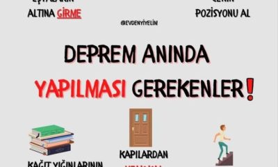 DEPREM ANINDA YAŞAM ÜÇGENİ OLUŞTURUN (ÇÖK-KAPAN-TUTUN)!