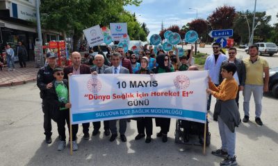 SULUOVA’DA “SAĞLIK İÇİN HAREKET ET” YÜRÜYÜŞÜ YAPILDI