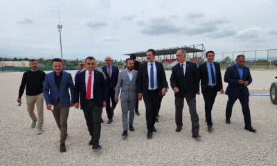 MİLLETVEKİLİ HALUK İPEK, SENTETİK SAHADA İNCELEMELERDE BULUNDU