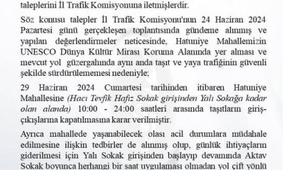 AMASYA İL TRAFİK KOMİSYONU’NDAN DUYURU