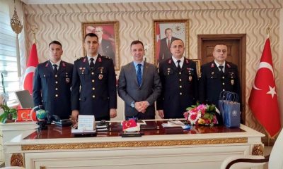 SULUOVA JANDARMA KOMUTANI ÜSTEĞMEN RAMAZAN ALAGÜL, KAYMAKAM ŞAFAK GÜRÇAM’İ ZİYARET ETTİ