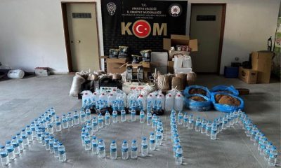 AMASYA MERZİFON’DA KAÇAK İÇKİ VE SİĞARA OPERASYONU