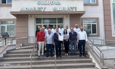 CHP İLÇE BAŞKANI İBRAHİM KARAKÜTÜK MAZBATASINI ALARAK GÖREVE BAŞLADI